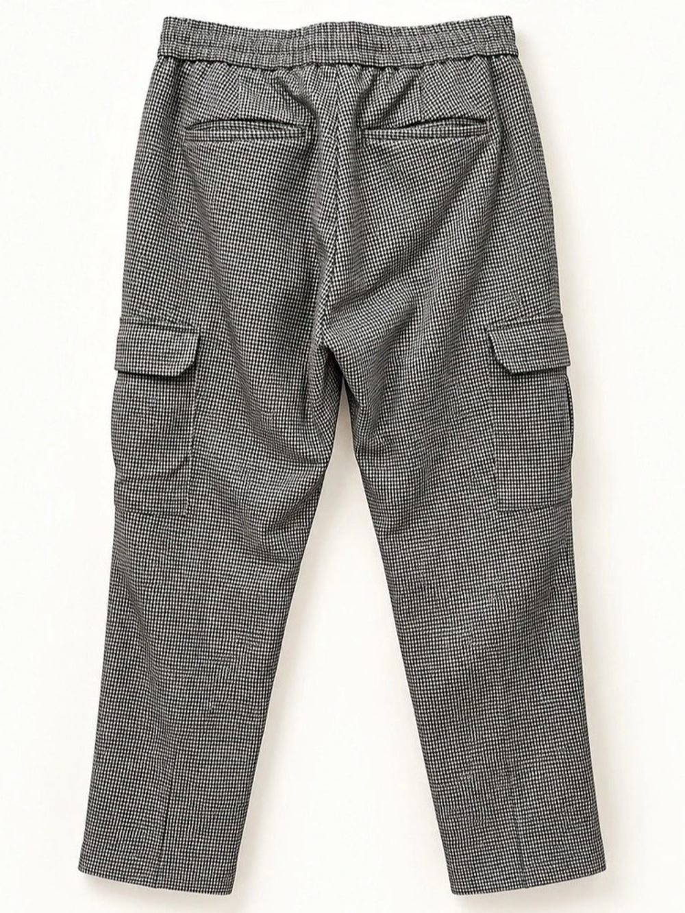 Topman Houndstooth Cargo Trousers Black & White Waist 30